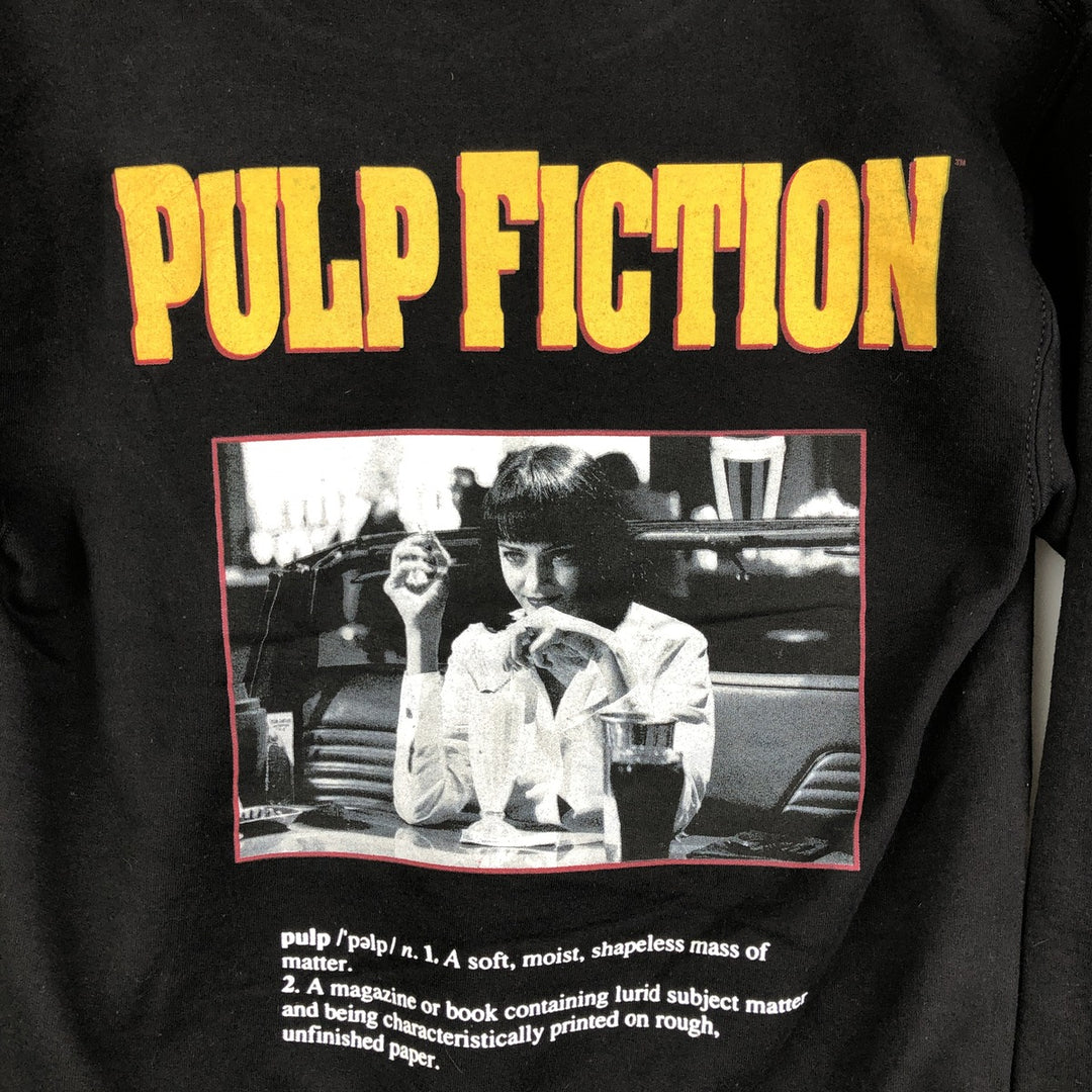 PULP FICTION Pulp Fiction Movie Sweatshirt Pullover Hoodie, Women's Size S cotton black type Vintage Second Hand