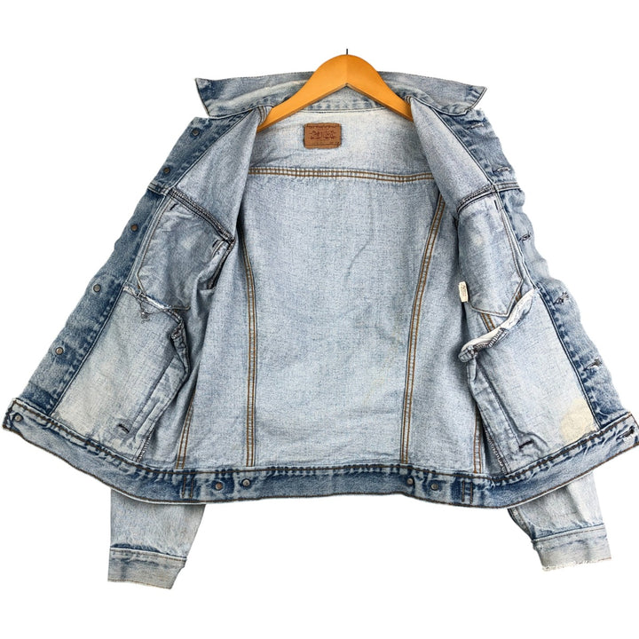 Vintage Levi's denim jacket, made in the USA, size S, men's. cotton blue type Vintage Second Hand