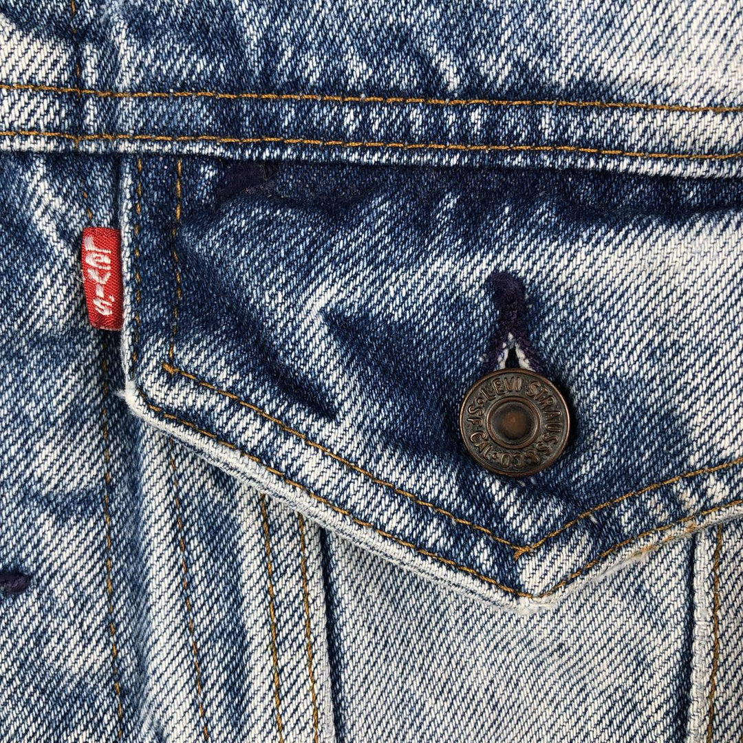 Vintage Levi's denim jacket, made in the USA, size S, men's. cotton blue type Vintage Second Hand
