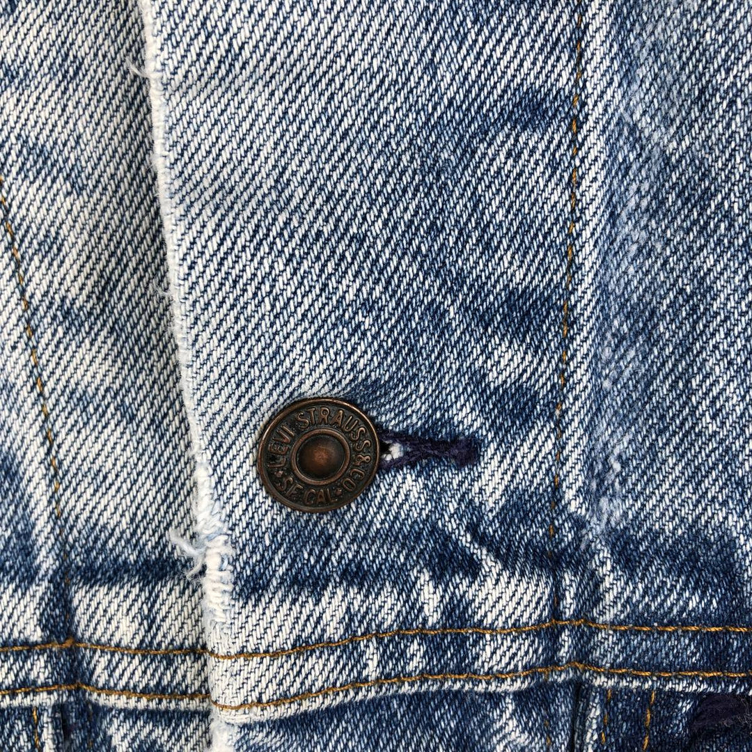 Vintage Levi's denim jacket, made in the USA, size S, men's. cotton blue type Vintage Second Hand
