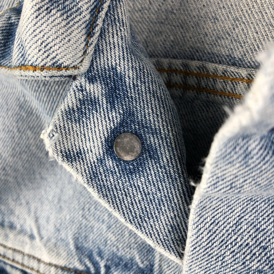 Vintage Levi's denim jacket, made in the USA, size S, men's. cotton blue type Vintage Second Hand