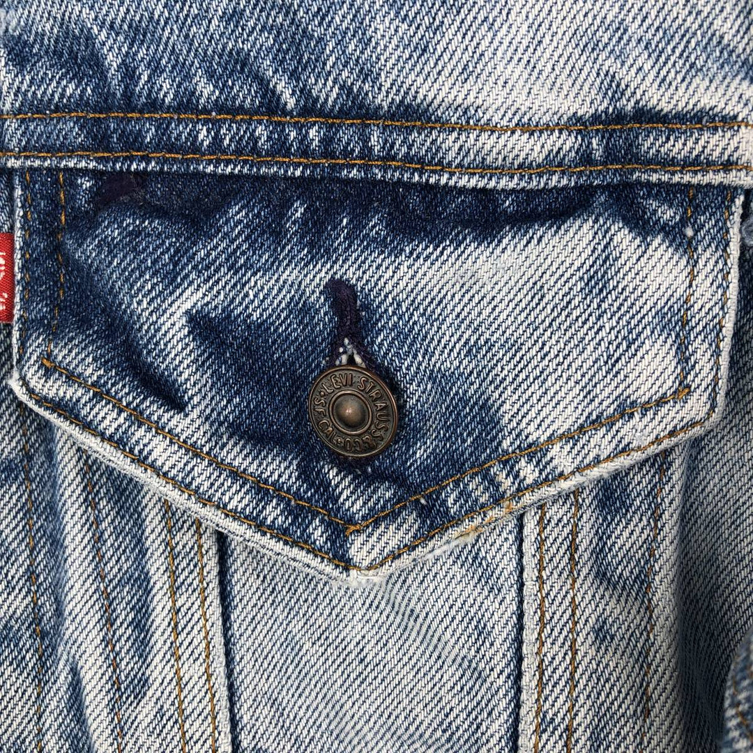 Vintage Levi's denim jacket, made in the USA, size S, men's. cotton blue type Vintage Second Hand