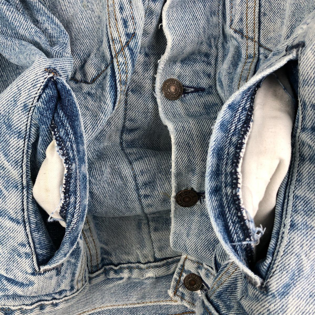 Vintage Levi's denim jacket, made in the USA, size S, men's. cotton blue type Vintage Second Hand