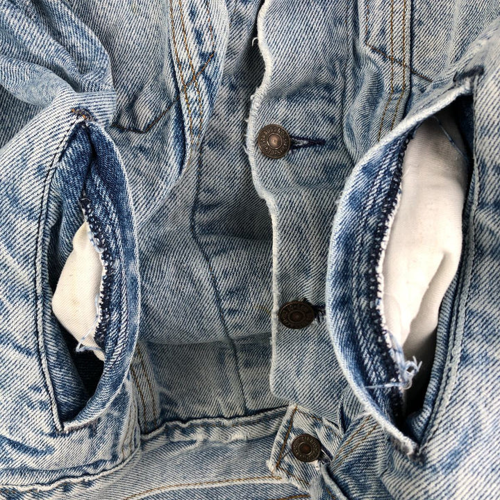 Vintage Levi's denim jacket, made in the USA, size S, men's. cotton blue type Vintage Second Hand