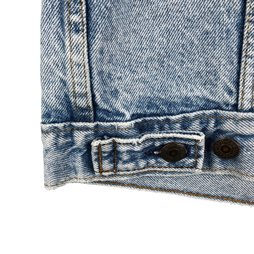 Vintage Levi's denim jacket, made in the USA, size S, men's. cotton blue type Vintage Second Hand