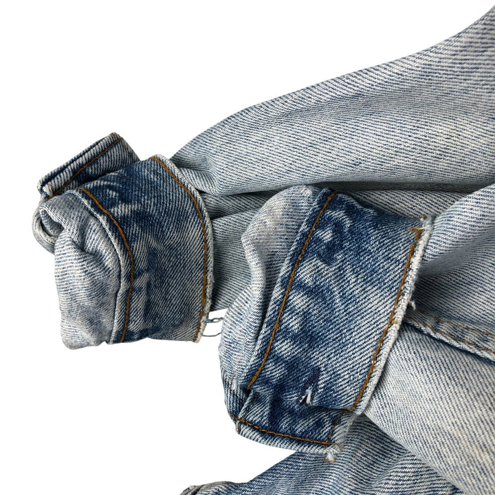 Vintage Levi's denim jacket, made in the USA, size S, men's. cotton blue type Vintage Second Hand