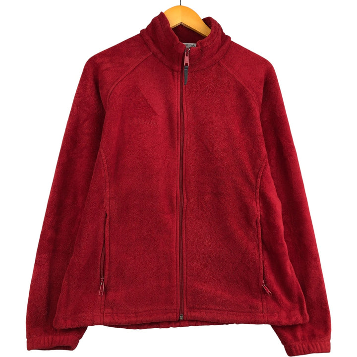 2000'S Columbia fleece jacket, women's size XL polyester red type Vintage Second Hand