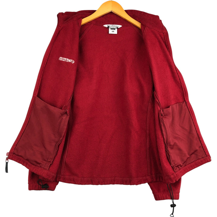 2000'S Columbia fleece jacket, women's size XL polyester red type Vintage Second Hand