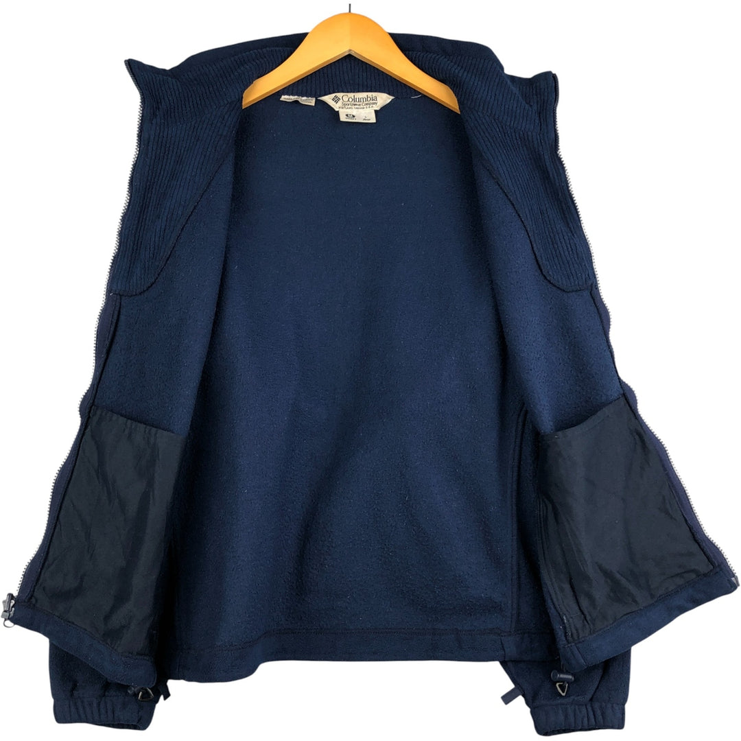 90'S Vintage Columbia Women's Fleece Jacket, Size M polyester navy blue type Vintage Second Hand