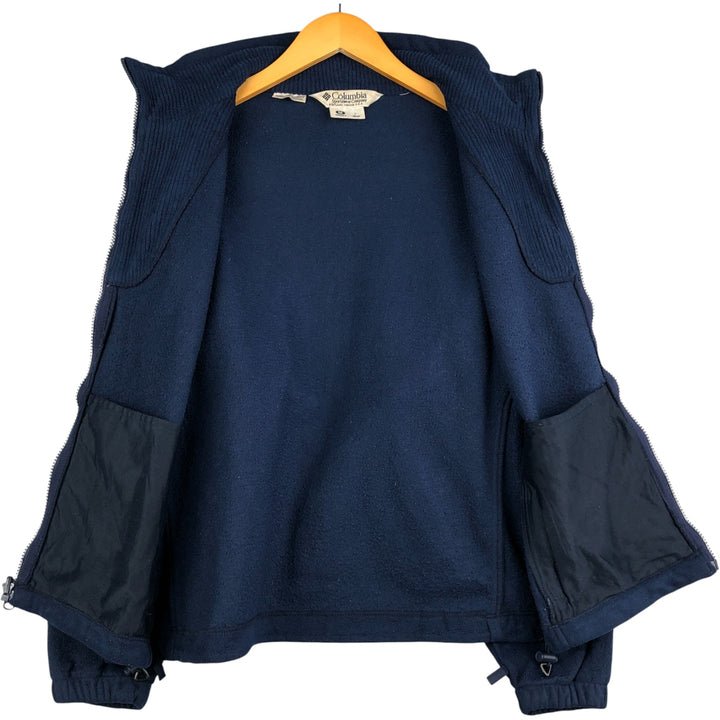 90'S Vintage Columbia Women's Fleece Jacket, Size M polyester navy blue type Vintage Second Hand