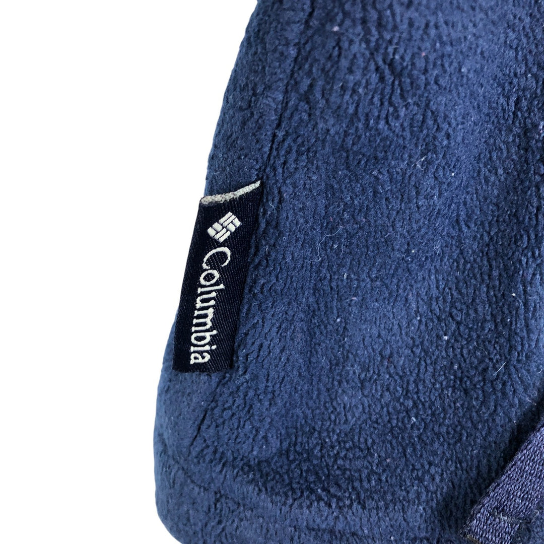 90'S Vintage Columbia Women's Fleece Jacket, Size M polyester navy blue type Vintage Second Hand