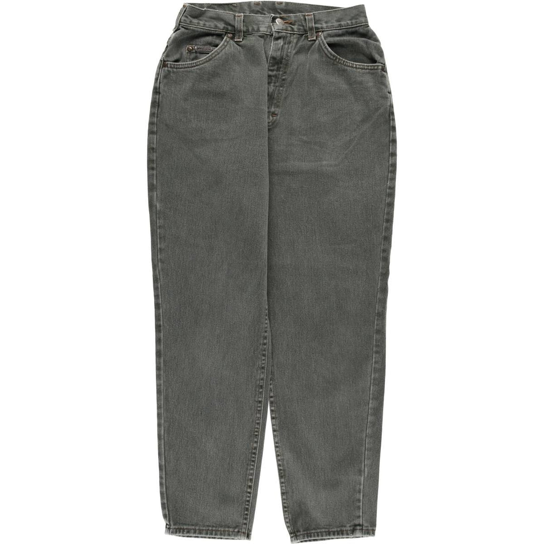 Lee RIVETED Tapered Denim Pants, Made in USA, Women's Size L (W28) cotton Khaki type Vintage Second Hand