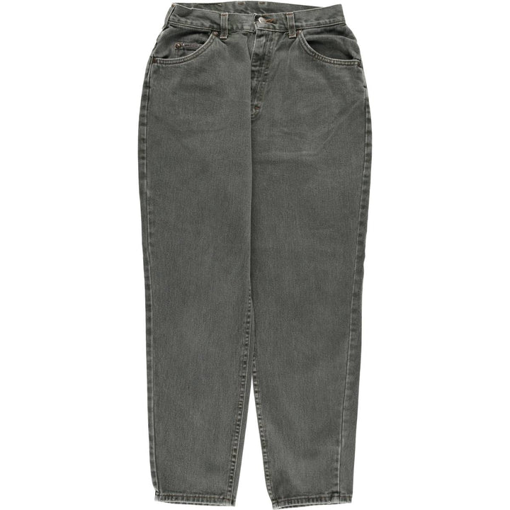 Lee RIVETED Tapered Denim Pants, Made in USA, Women's Size L (W28) cotton Khaki type Vintage Second Hand