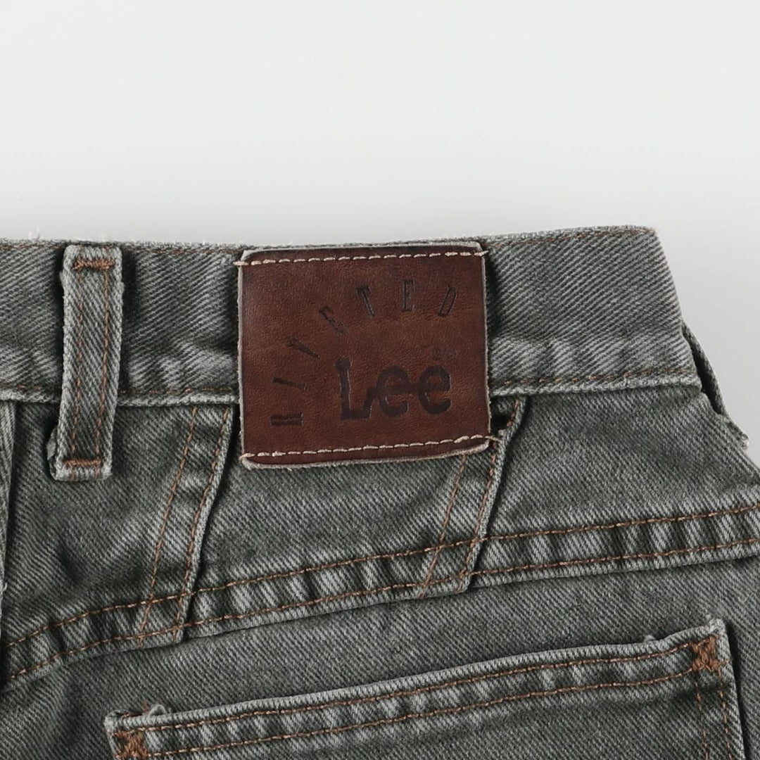 Lee RIVETED Tapered Denim Pants, Made in USA, Women's Size L (W28) cotton Khaki type Vintage Second Hand