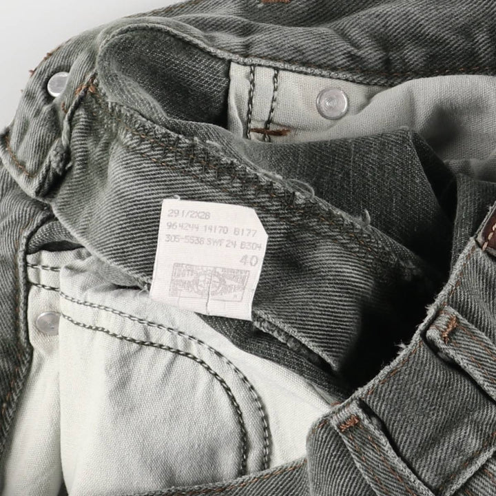 Lee RIVETED Tapered Denim Pants, Made in USA, Women's Size L (W28) cotton Khaki type Vintage Second Hand