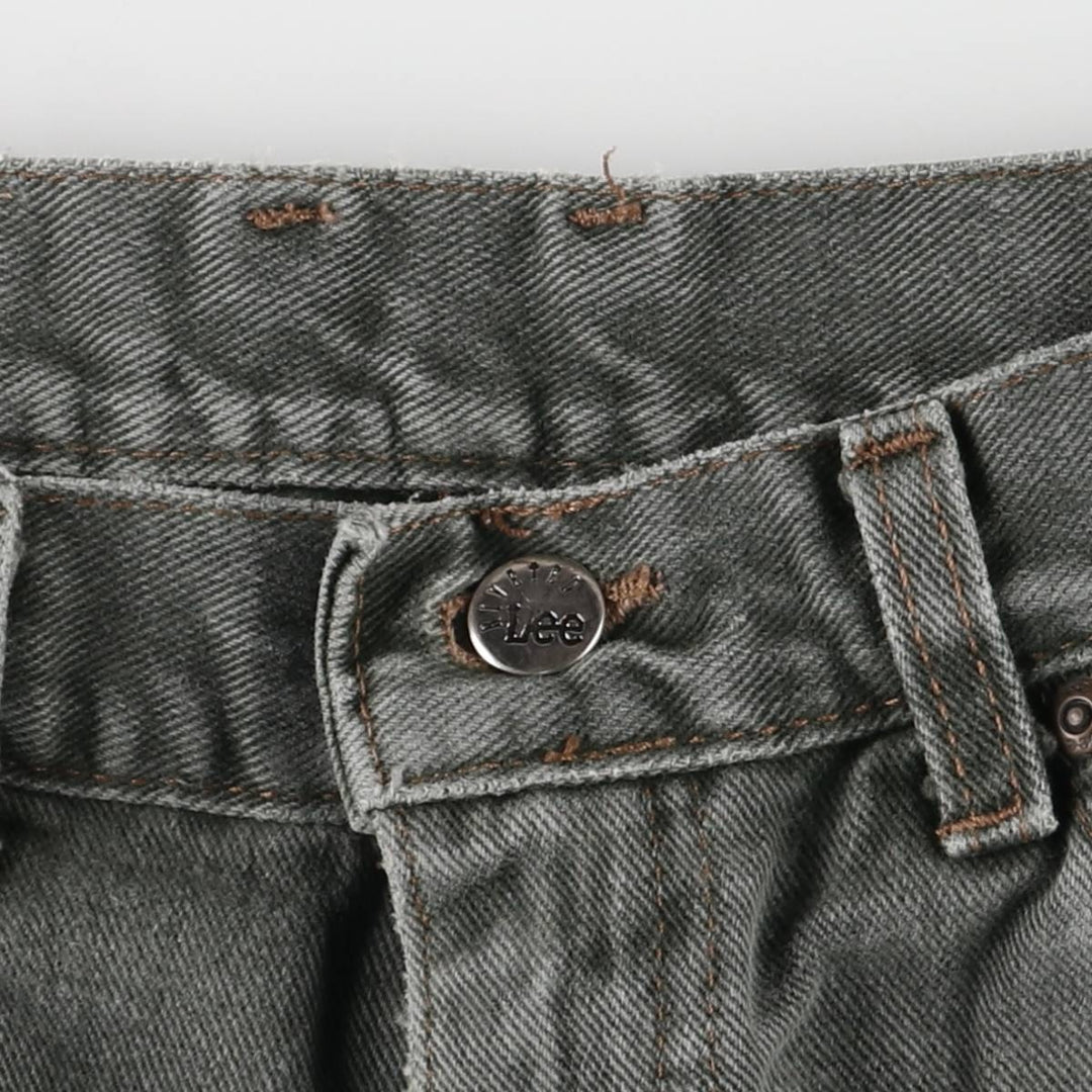 Lee RIVETED Tapered Denim Pants, Made in USA, Women's Size L (W28) cotton Khaki type Vintage Second Hand