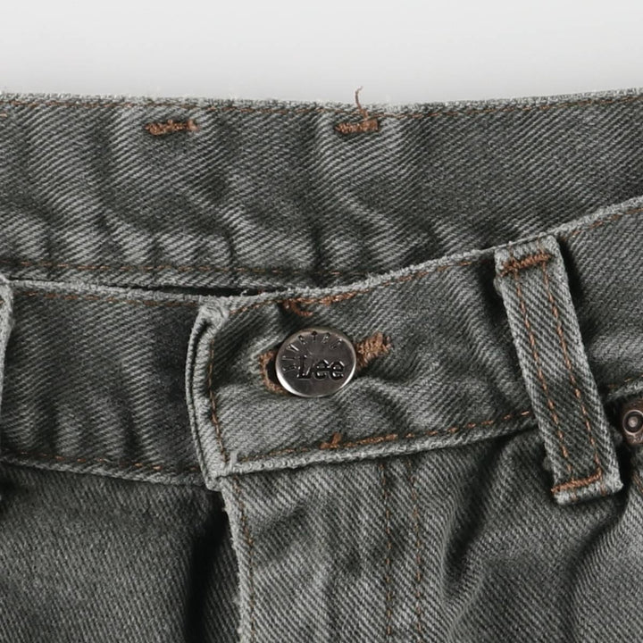 Lee RIVETED Tapered Denim Pants, Made in USA, Women's Size L (W28) cotton Khaki type Vintage Second Hand