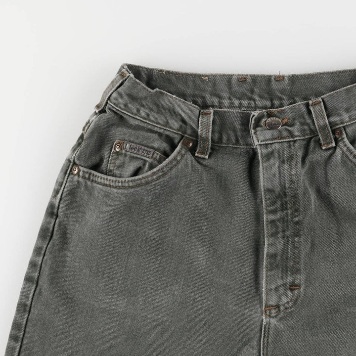 Lee RIVETED Tapered Denim Pants, Made in USA, Women's Size L (W28) cotton Khaki type Vintage Second Hand