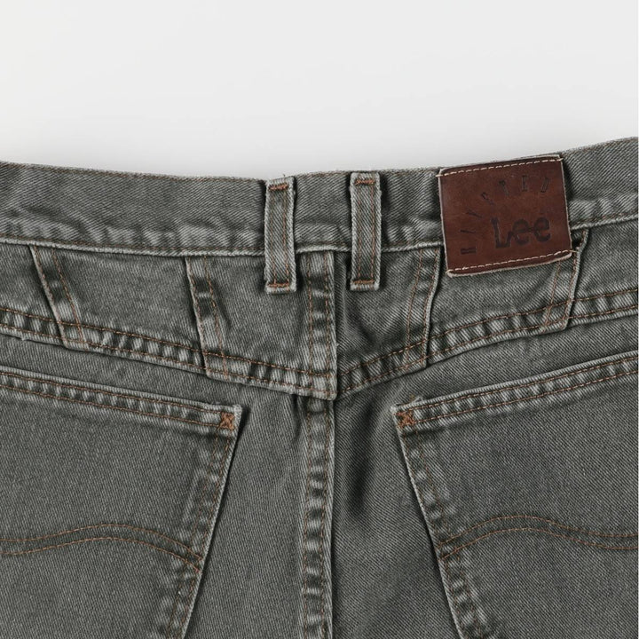 Lee RIVETED Tapered Denim Pants, Made in USA, Women's Size L (W28) cotton Khaki type Vintage Second Hand