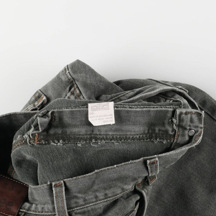 Lee RIVETED Tapered Denim Pants, Made in USA, Women's Size L (W28) cotton Khaki type Vintage Second Hand