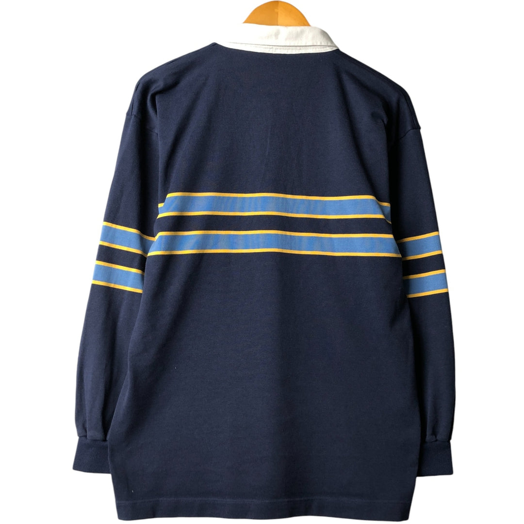 Vintage 80s-90'S Australia long sleeve rugby shirt, size M, men's polyester navy blue type Vintage Second Hand