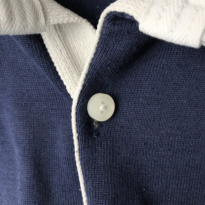 Vintage 80s-90'S Australia long sleeve rugby shirt, size M, men's polyester navy blue type Vintage Second Hand