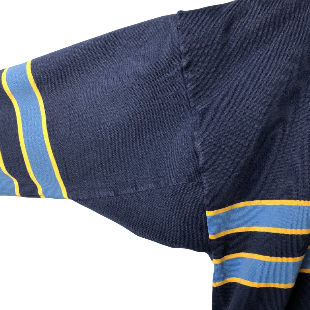 Vintage 80s-90'S Australia long sleeve rugby shirt, size M, men's polyester navy blue type Vintage Second Hand
