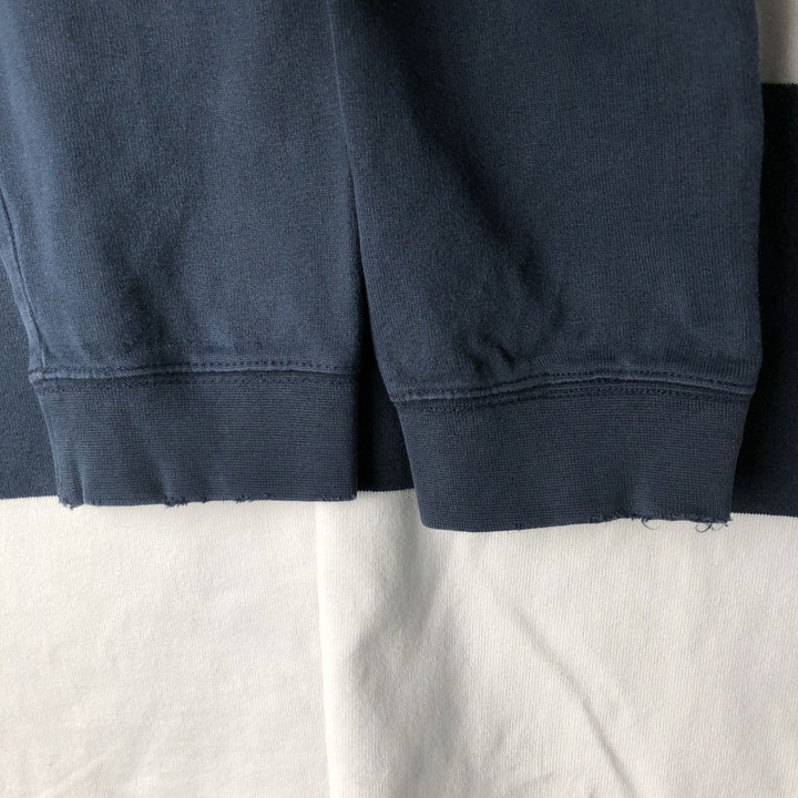 Ralph Lauren Chaps striped long-sleeved rugby shirt, men's size XL cotton navy blue type Vintage Second Hand