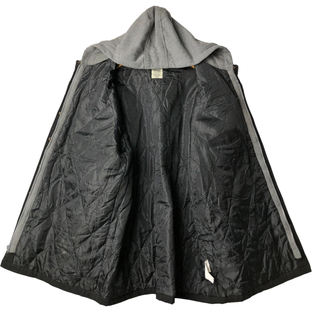 Dickies Hooded Padded Long Sleeve Work Shirt Jacket, Men's XXL cotton black type Vintage Second Hand