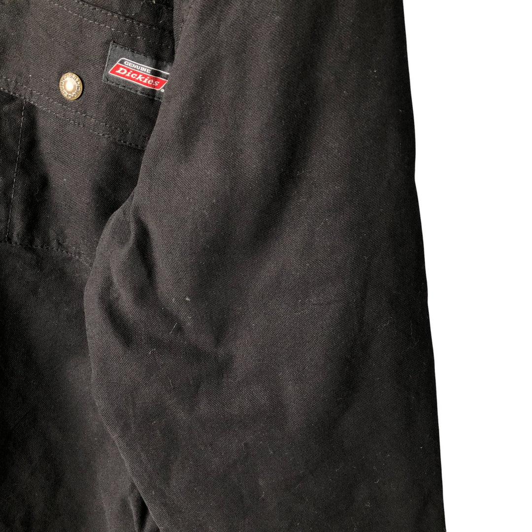 Dickies Hooded Padded Long Sleeve Work Shirt Jacket, Men's XXL cotton black type Vintage Second Hand