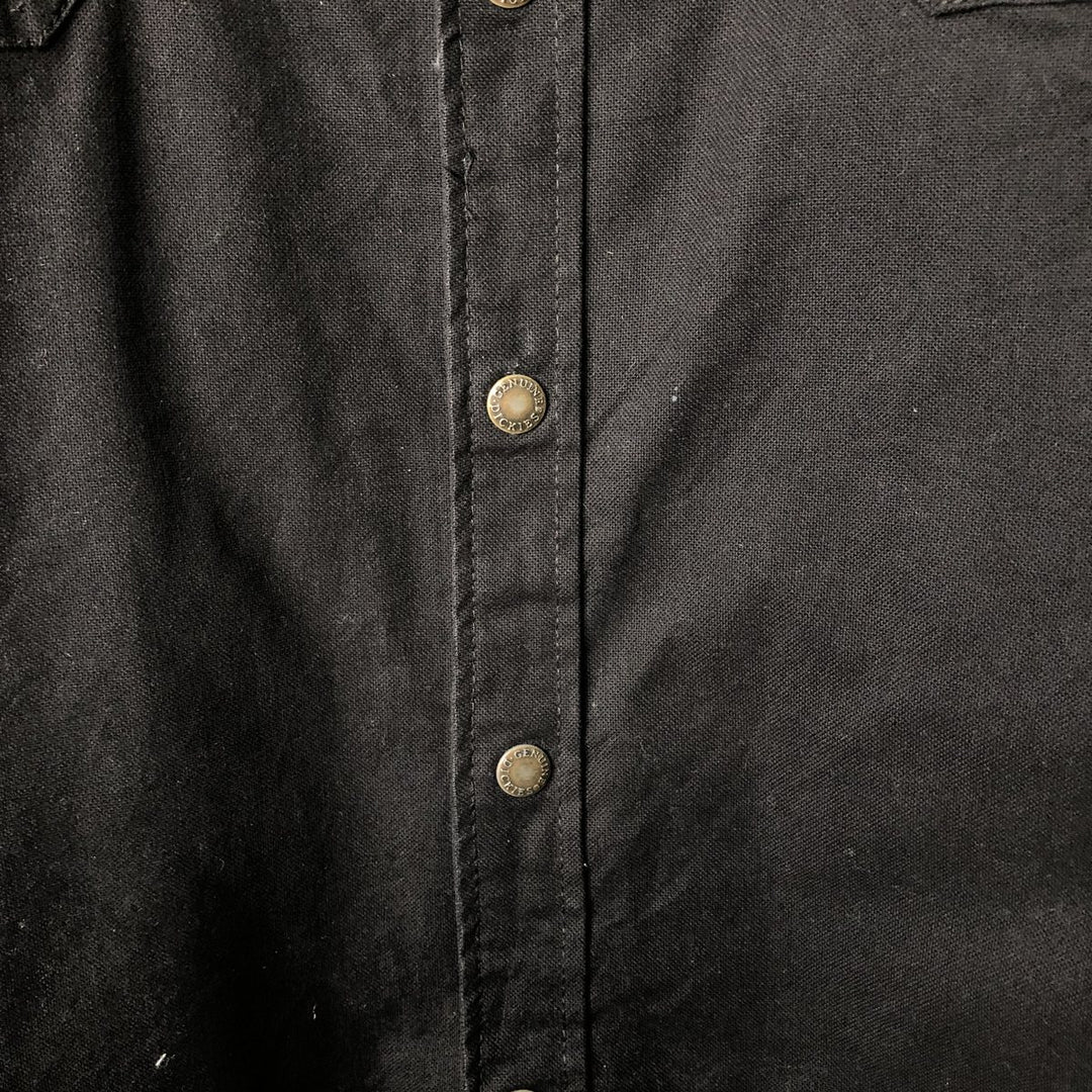 Dickies Hooded Padded Long Sleeve Work Shirt Jacket, Men's XXL cotton black type Vintage Second Hand