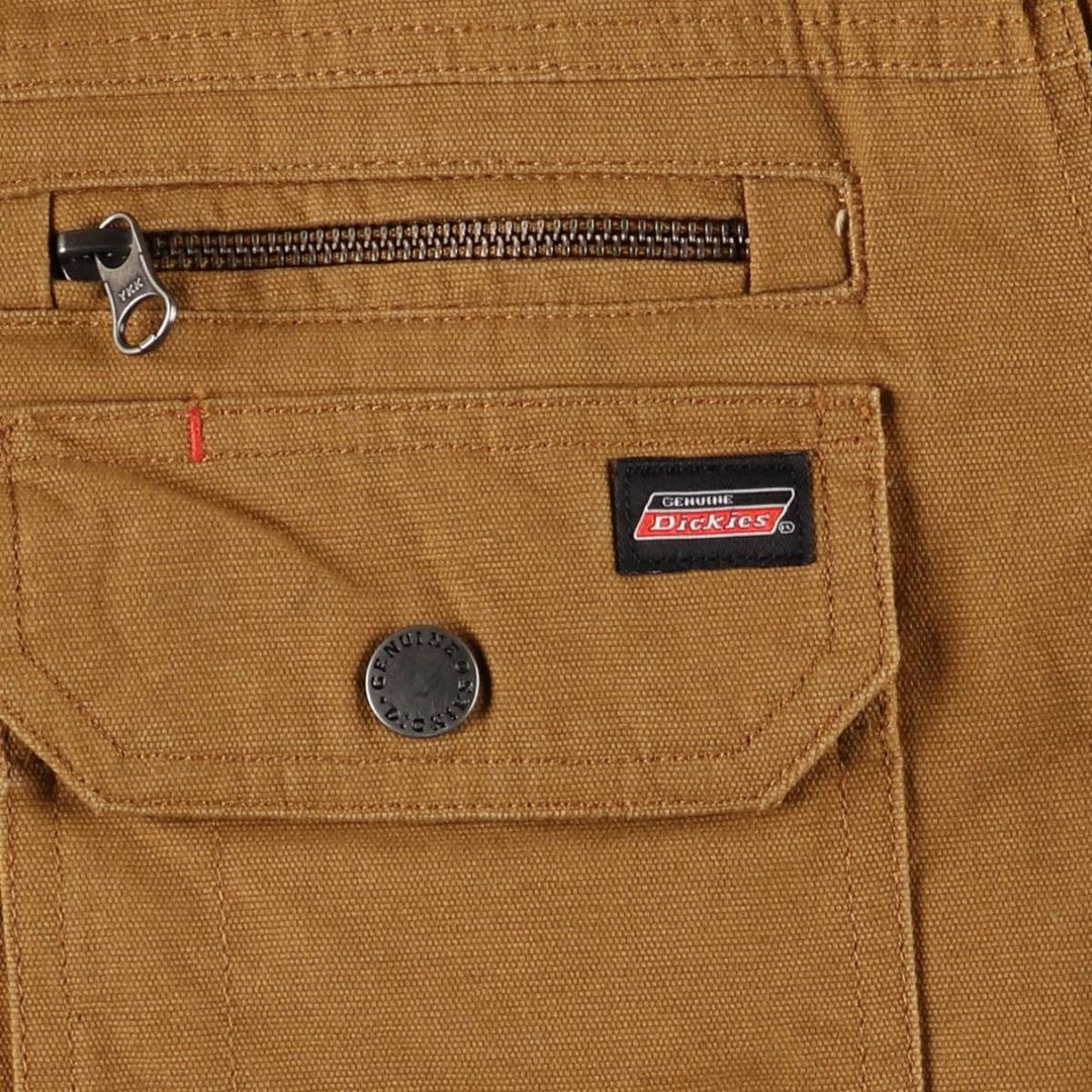 Dickies Hooded Long Sleeve Work Shirt, Men's Size Medium cotton brown type Vintage Second Hand
