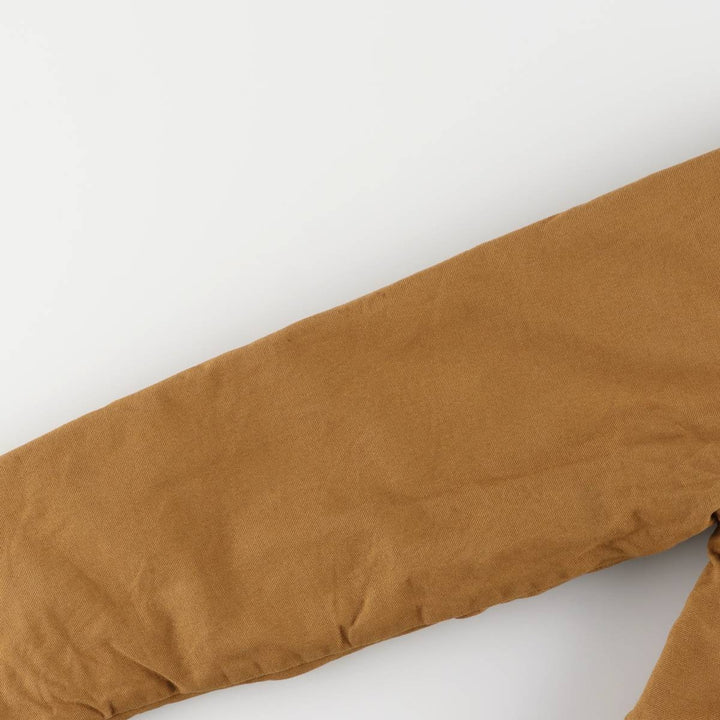 Dickies Hooded Long Sleeve Work Shirt, Men's Size Medium cotton brown type Vintage Second Hand
