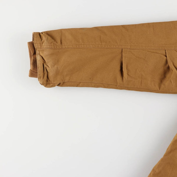 Dickies Hooded Long Sleeve Work Shirt, Men's Size Medium cotton brown type Vintage Second Hand