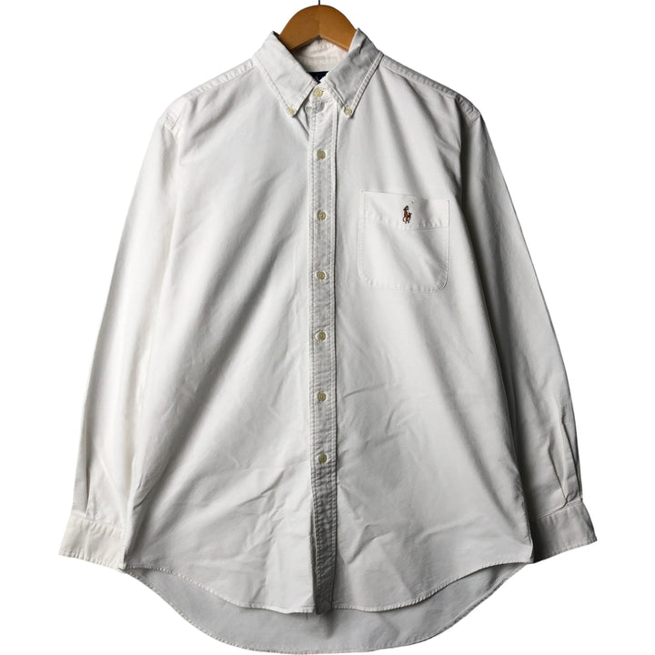 Ralph Lauren Classic Fit Long Sleeve Button Down Shirt Men's M Button Down cotton white type Vintage Second Hand