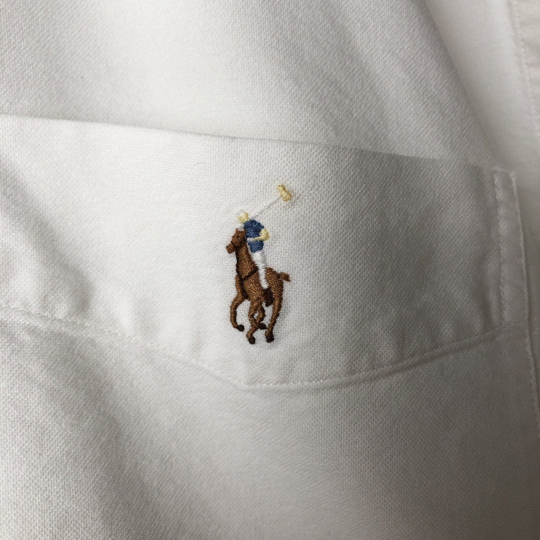 Ralph Lauren Classic Fit Long Sleeve Button Down Shirt Men's M Button Down cotton white type Vintage Second Hand
