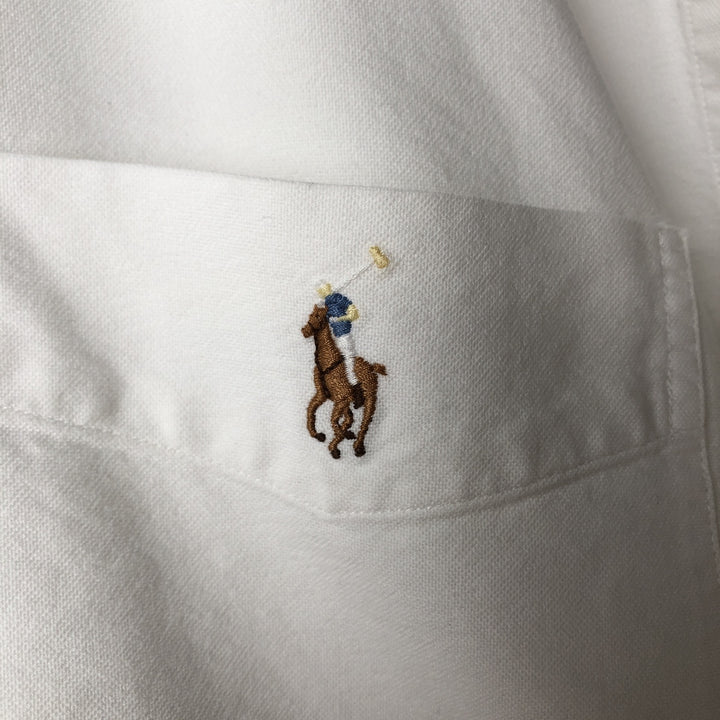 Ralph Lauren Classic Fit Long Sleeve Button Down Shirt Men's M Button Down cotton white type Vintage Second Hand
