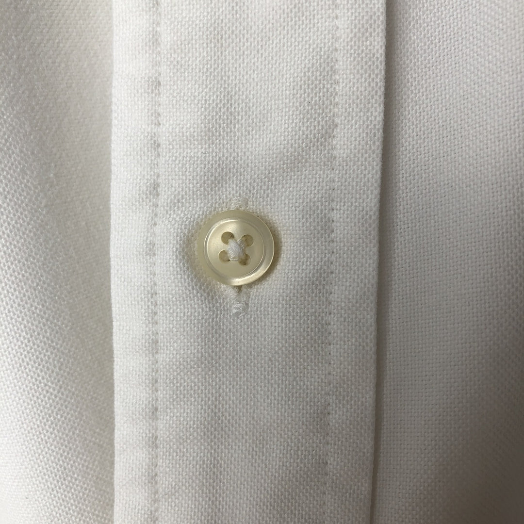 Ralph Lauren YARMOUTH long sleeve button down shirt, men's XL size cotton white type Vintage Second Hand