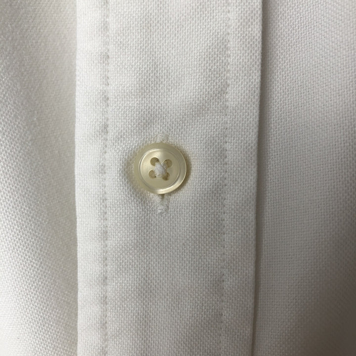 Ralph Lauren YARMOUTH long sleeve button down shirt, men's XL size cotton white type Vintage Second Hand