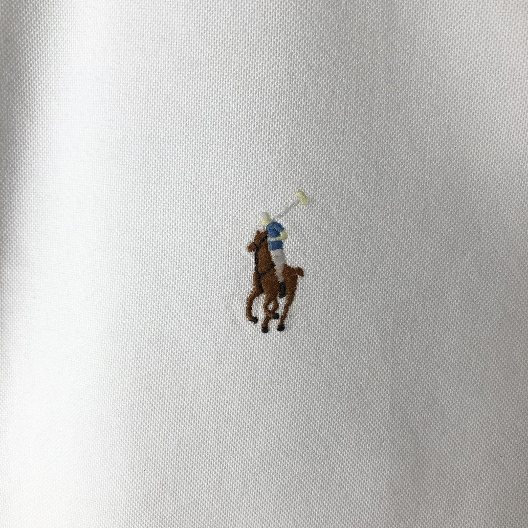 Ralph Lauren YARMOUTH long sleeve button down shirt, men's XL size cotton white type Vintage Second Hand