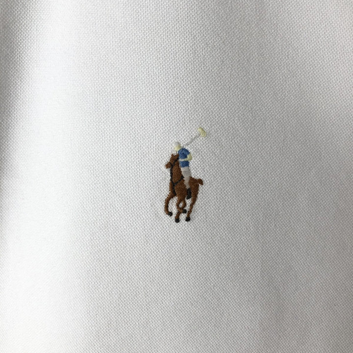 Ralph Lauren YARMOUTH long sleeve button down shirt, men's XL size cotton white type Vintage Second Hand