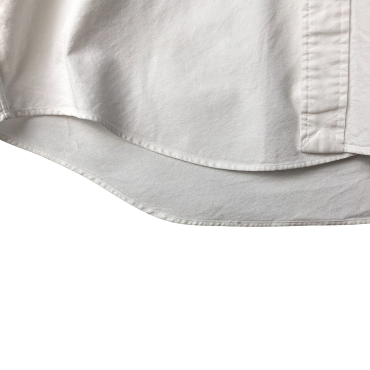 Ralph Lauren YARMOUTH long sleeve button down shirt, men's XL size cotton white type Vintage Second Hand