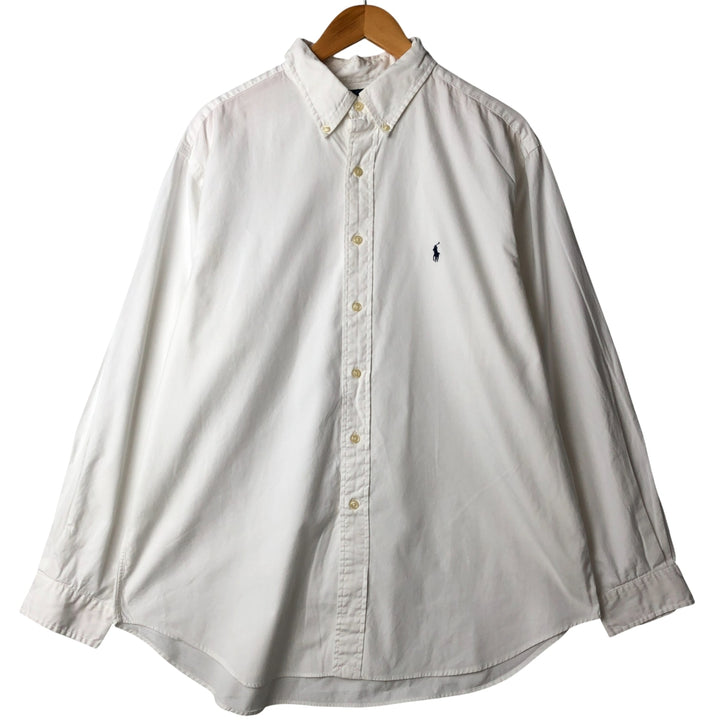 Ralph Lauren Classic Fit Long Sleeve Button Down Shirt Men's XXL cotton white type Vintage Second Hand