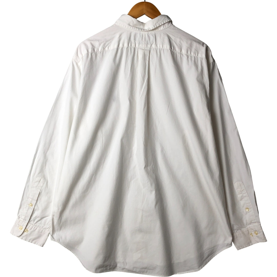 Ralph Lauren Classic Fit Long Sleeve Button Down Shirt Men's XXL cotton white type Vintage Second Hand