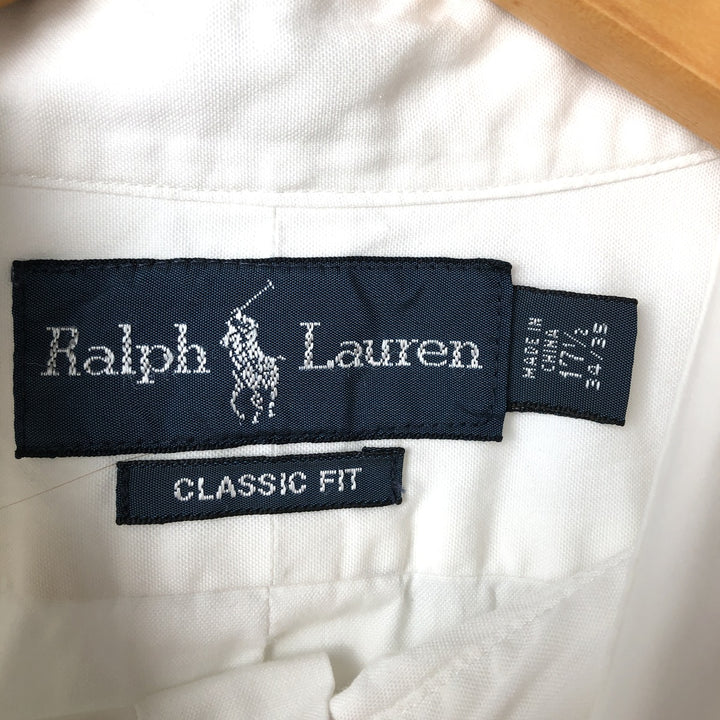Ralph Lauren Classic Fit Long Sleeve Button Down Shirt Men's XXL cotton white type Vintage Second Hand