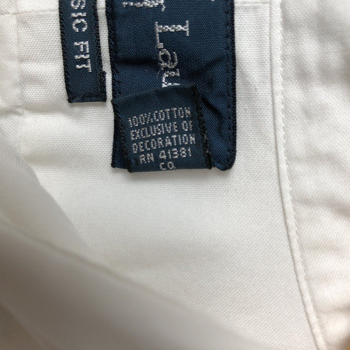 Ralph Lauren Classic Fit Long Sleeve Button Down Shirt Men's XXL cotton white type Vintage Second Hand
