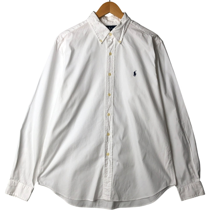 Ralph Lauren Classic Fit Long Sleeve Button Down Shirt Men's XL cotton white type Vintage Second Hand