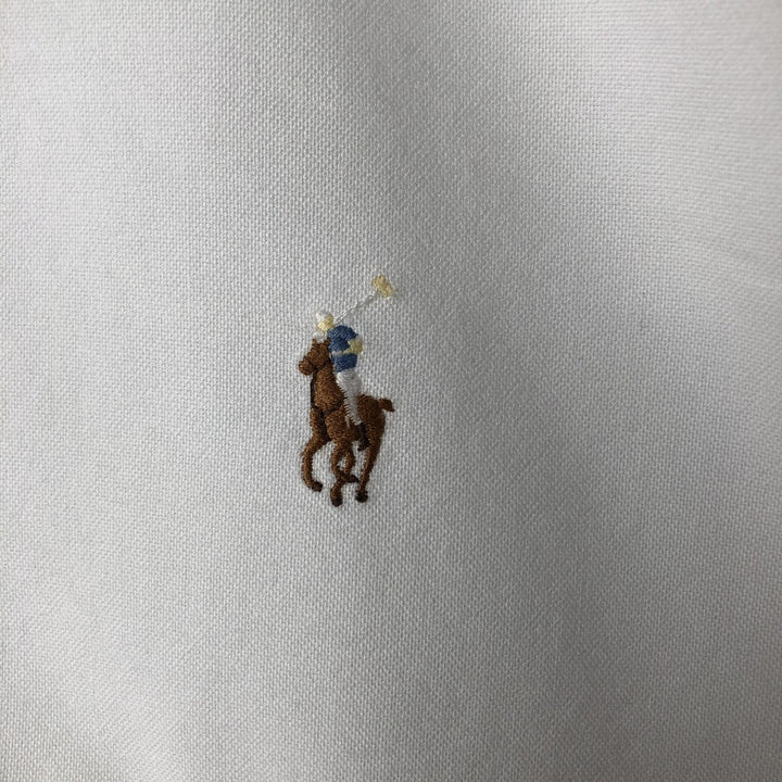 Ralph Lauren YARMOUTH long sleeve button down shirt, men's XL size cotton white type Vintage Second Hand