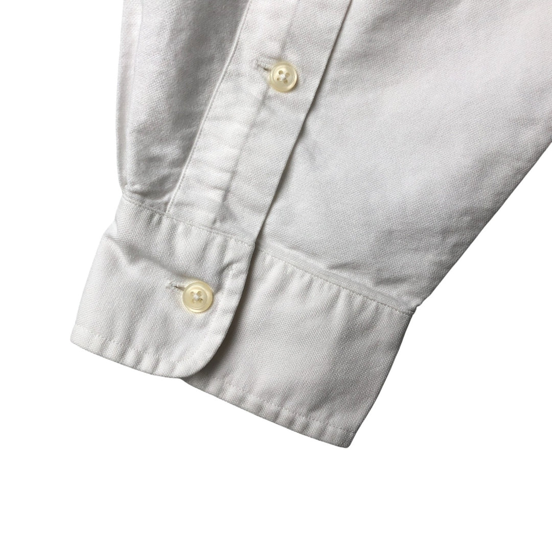 Ralph Lauren YARMOUTH long sleeve button down shirt, men's XL size cotton white type Vintage Second Hand