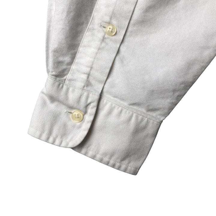 Ralph Lauren YARMOUTH long sleeve button down shirt, men's XL size cotton white type Vintage Second Hand
